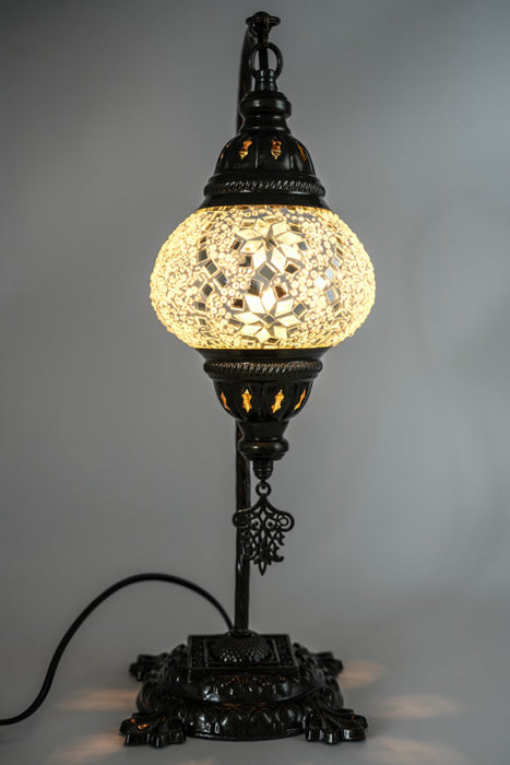 Mosaiklampe weiss 22 x 22 x 44 cm