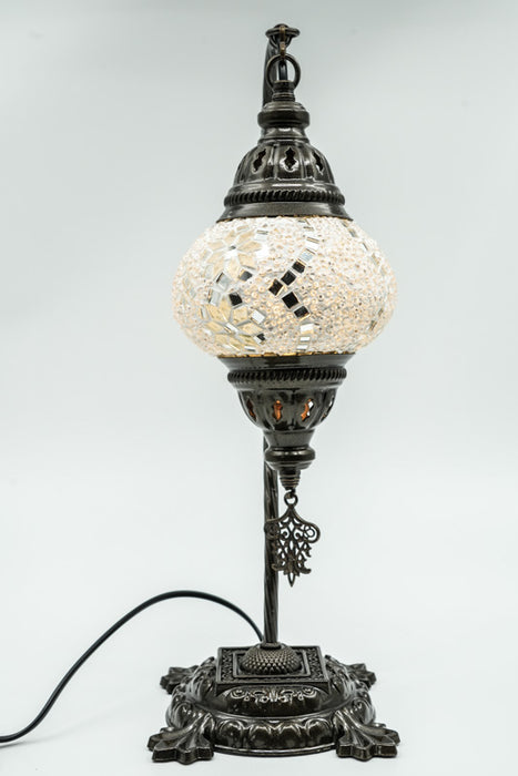 Mosaiklampe weiss 22 x 22 x 44 cm