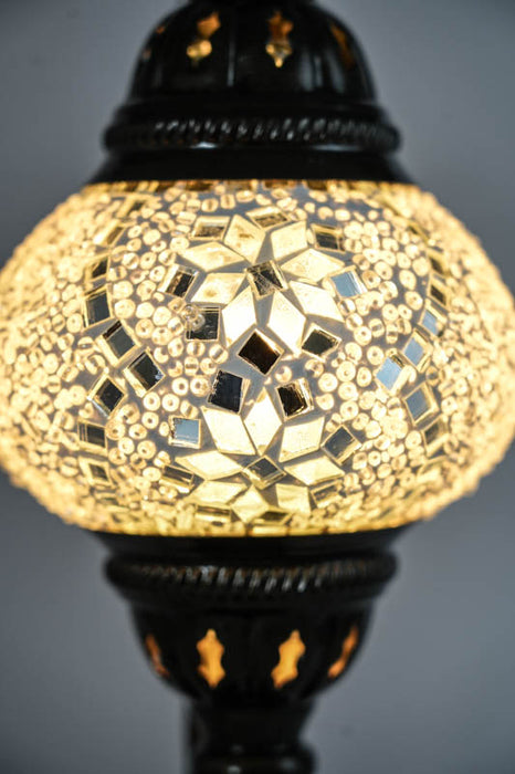 Mosaiklampe weiss 22 x 22 x 44 cm