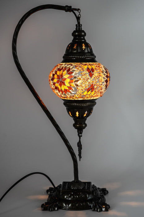 Mosaiklampe amber 22 x 22 x 44 cm