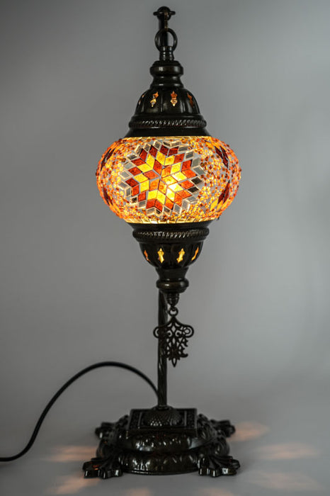 Mosaiklampe amber 22 x 22 x 44 cm