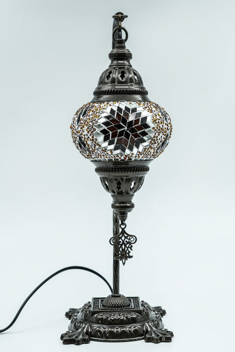 Mosaiklampe amber 22 x 22 x 44 cm