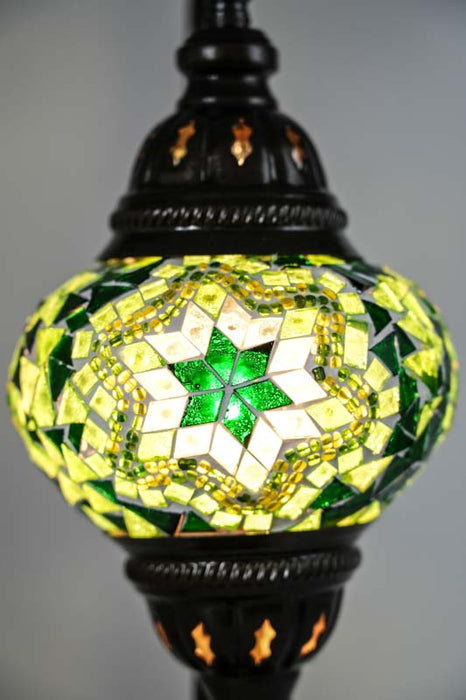 Mosaiklampe grün 22 x 22 x 44 cm