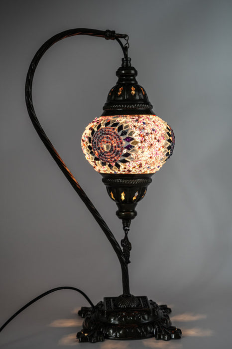 Mosaic lamp purple 22 x 22 x 44 cm