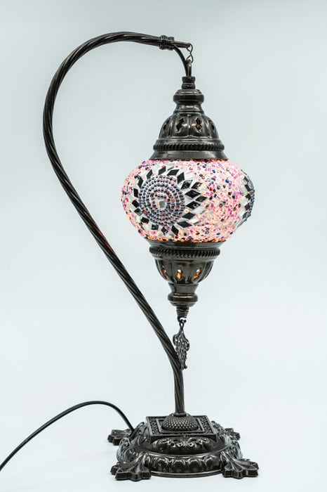 Mosaic lamp purple 22 x 22 x 44 cm