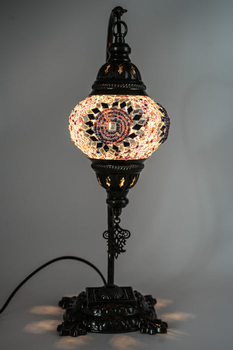 Mosaic lamp purple 22 x 22 x 44 cm