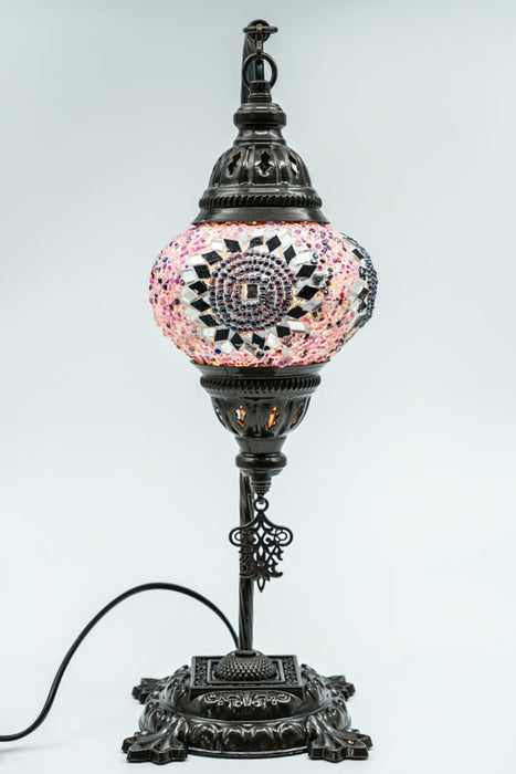 Mosaic lamp purple 22 x 22 x 44 cm