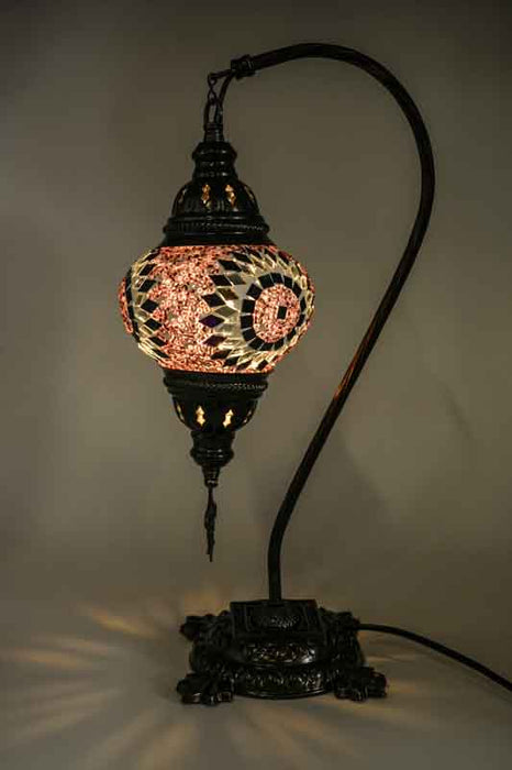 Turkish mosaic lamp hanging purple 22 x 22 x 44 cm
