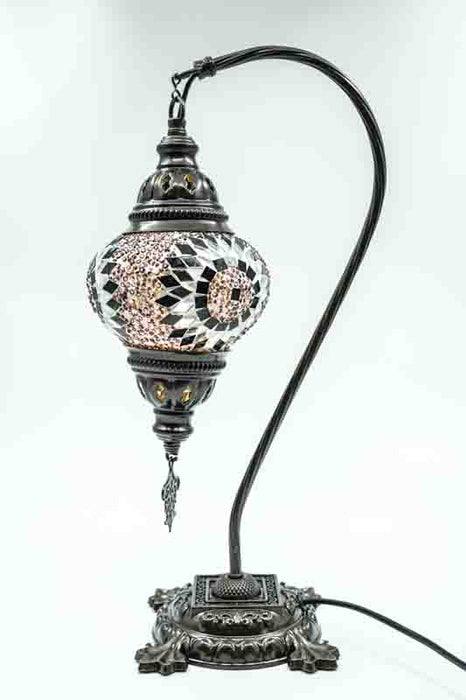 Turkish mosaic lamp hanging purple 22 x 22 x 44 cm