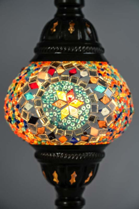 Mosaic lamp multicolor 22 x 22 x 44 cm