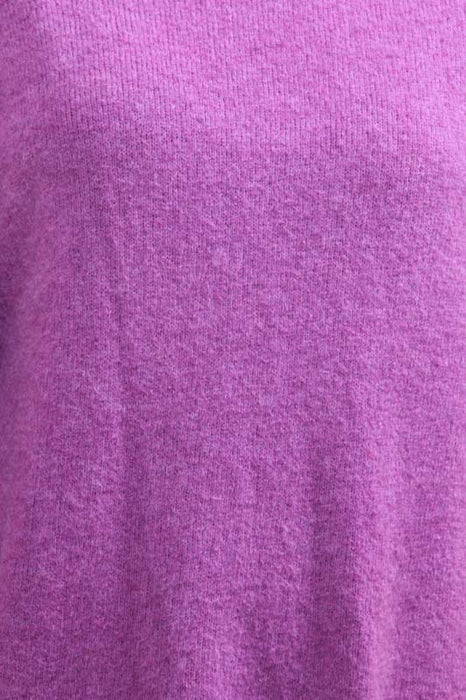 Knitted sweater 30% alpaca purple - One Size