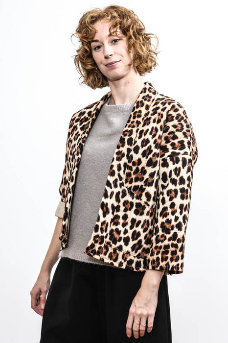 Quilted jacket animal print - one size