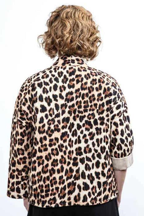 Quilted jacket animal print - one size