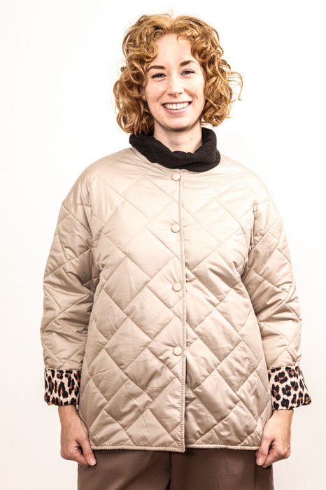 Quilted jacket beige - One Size