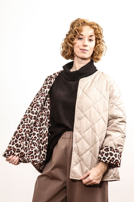 Quilted jacket beige - One Size