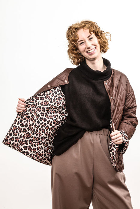 Veste matelassée marron chocolat - taille unique