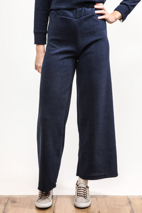 Pants elastic waist navy blue - One Size