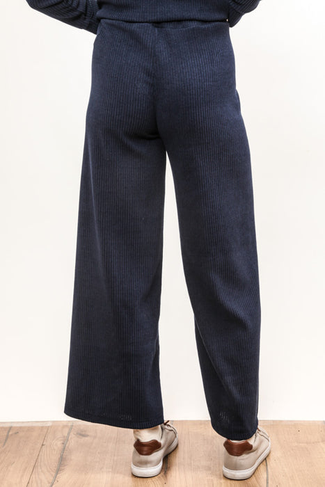 Pants elastic waist navy blue - One Size