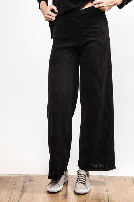 Pantalon ceinture élastique noir - taille unique