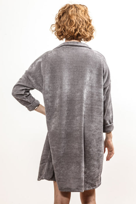 Dress long sleeve grey - One Size