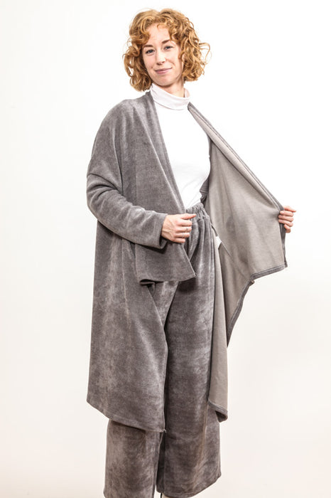 Jacket long grey - One Size