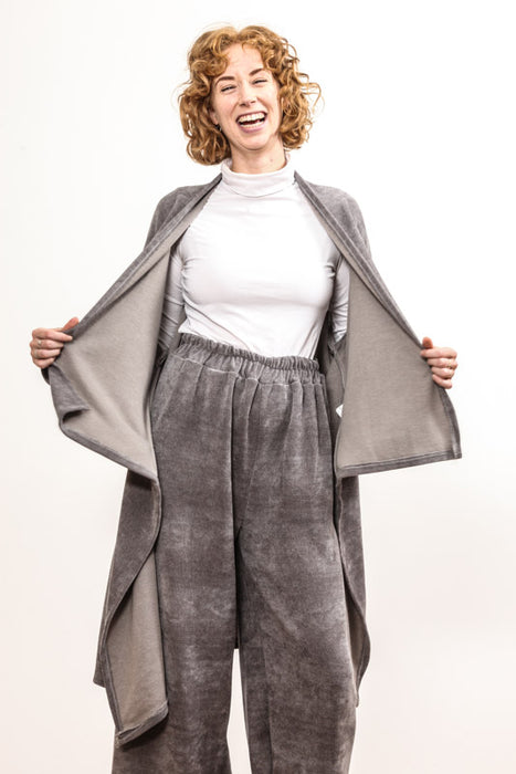 Jacket long grey - One Size