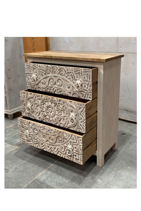 Commode ethnique mandala en bois - Menorca - Kare Design Commode ethnique mandala en bois - Menorca - Kare Design