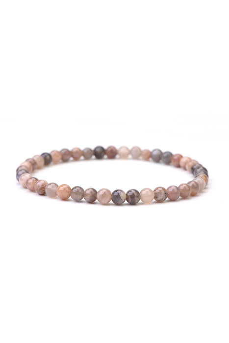 Bracelet 4mm black sunstone 18 cm