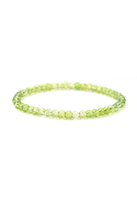 Armband 4mm Peridot 18 cm