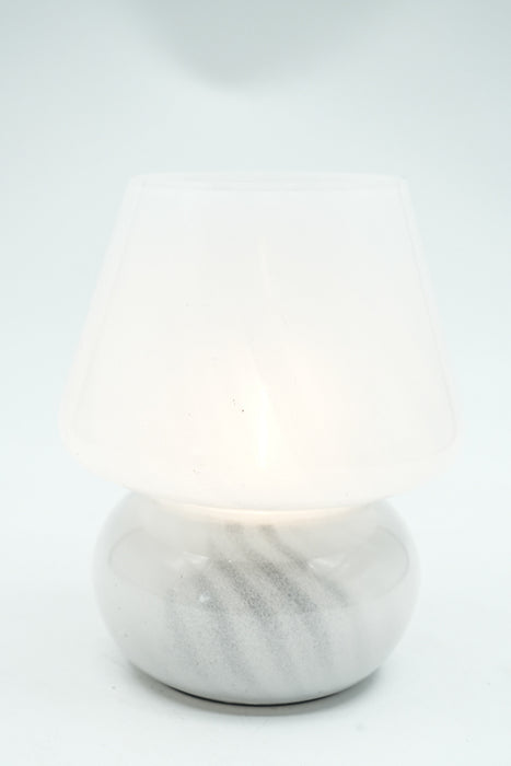 Lampe weiss klein 12x12x15cm