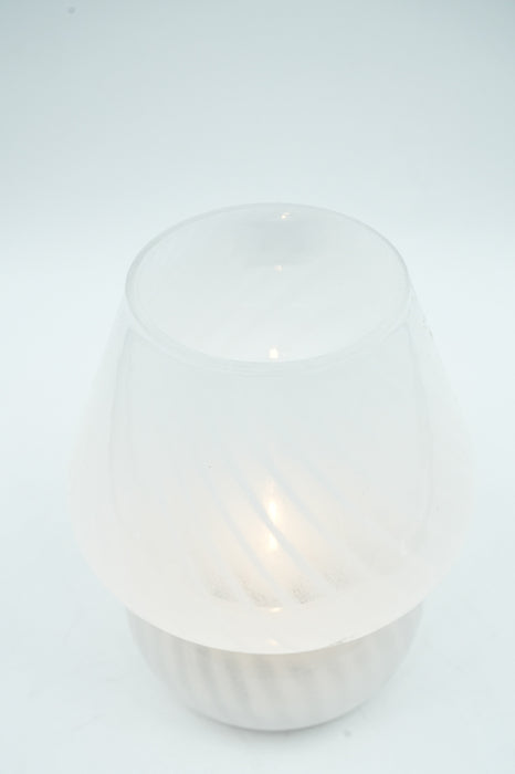 Lampe blanche grande 15x15x19cm
