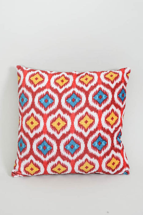 Decorative cushion embroidered red 45x45 cm
