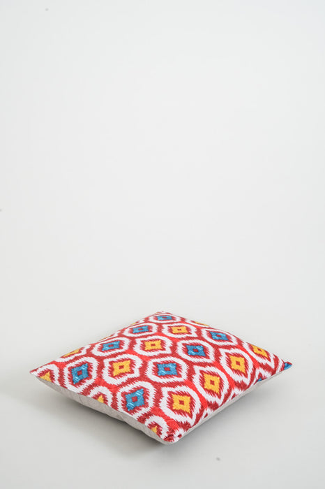 Decorative cushion embroidered red 45x45 cm