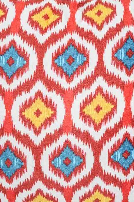 Decorative cushion embroidered red 45x45 cm