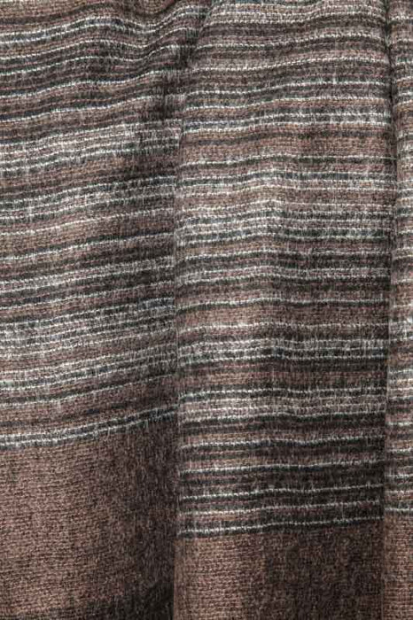 Scarf wool/viscose brown 70 x 190 cm