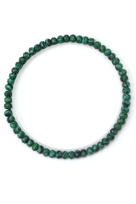 Bracelet 4mm Malachite, 18 cm