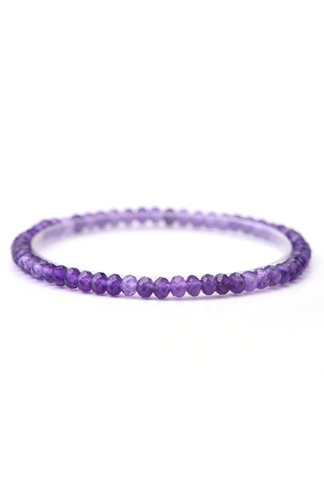 Armband 4mm Amethyst, 18 cm