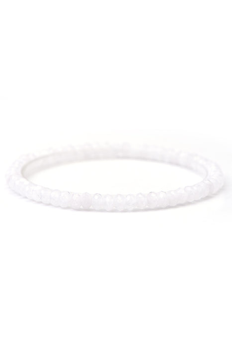 Armband 4mm Kristallquarz, 18 cm