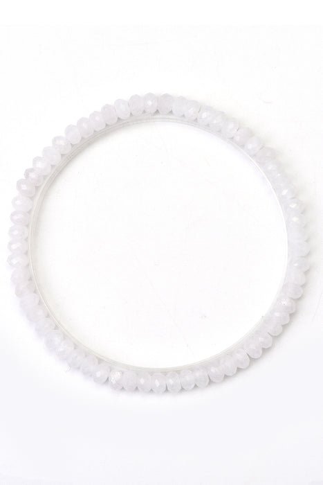 Armband 4mm Kristallquarz, 18 cm