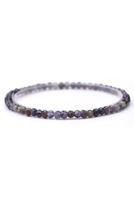 Bracelet 4mm Iolite, 18 cm