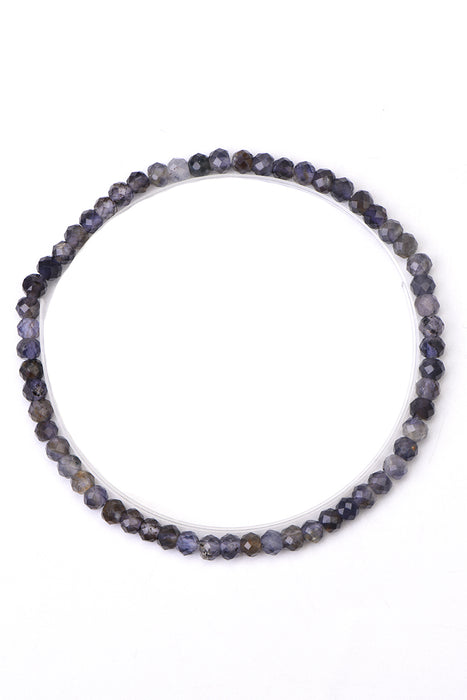 Bracelet 4mm Iolite, 18 cm