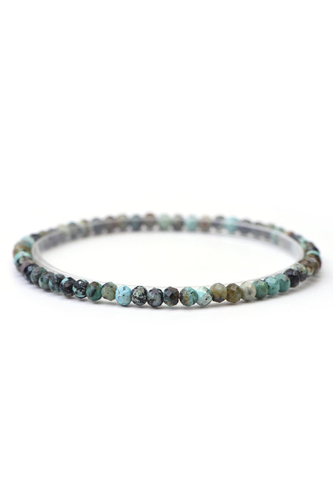 Bracelet 4mm African Turquoise, 18 cm