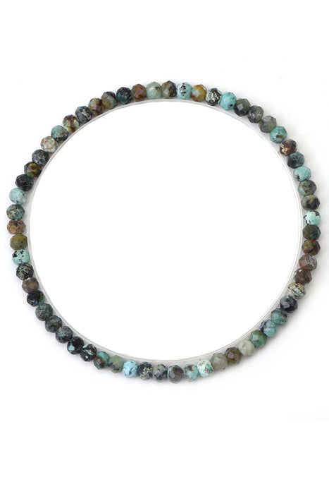 Bracelet 4mm African Turquoise, 18 cm