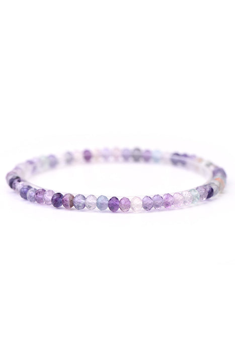 Bracelet 4mm Fluorite, 18 cm