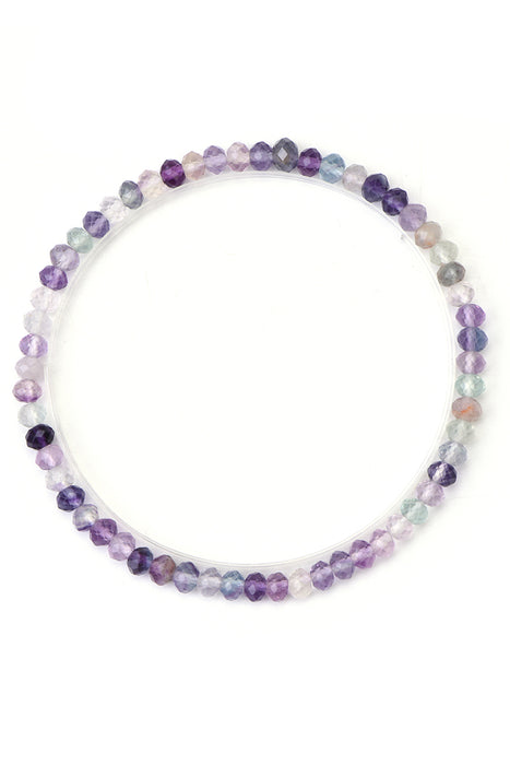 Bracelet 4mm Fluorite, 18 cm