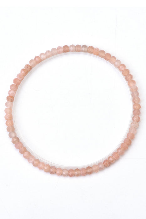 Bracelet 4mm sunstone, 18 cm