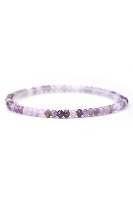 Armband 4mm Amethyst, 18 cm