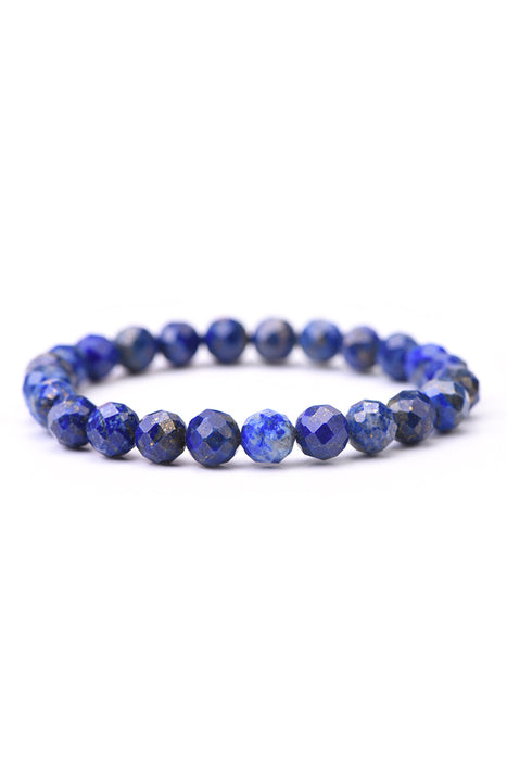 Armband 8mm Lapis Lazuli Klasse AAA, 19 cm