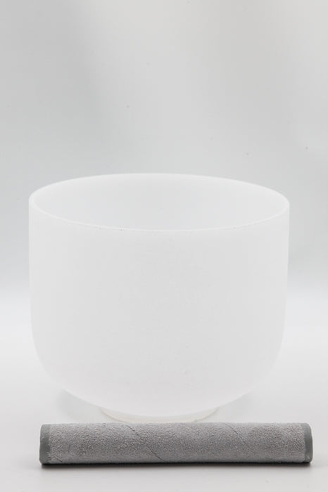 Singing Bowl Crystal Quartz Yoga Meditation with Mallet 23 cm