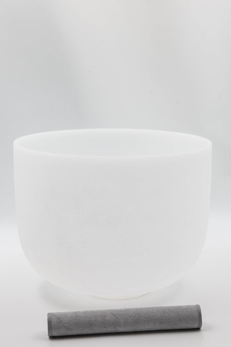 Singing Bowl Crystal Quartz Chakra 440 Hz with Mallet 30 cm